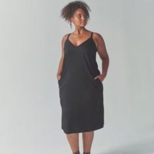Universal Standard Damara Slip Dress Black 2XS